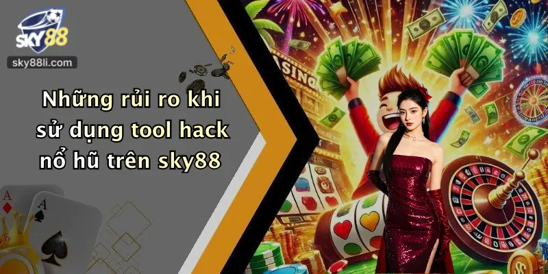 Những rủi ro khi sử dụng tool hack nổ hũ trên sky88